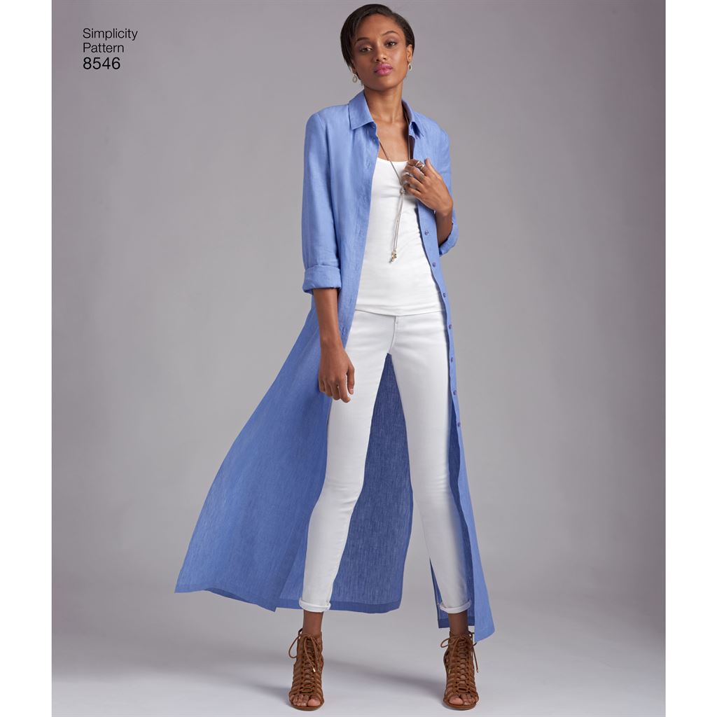 Simplicity Pattern 8546 Womens Petite Womens Shirt Dresses Image 1 From Patternsandplains.com