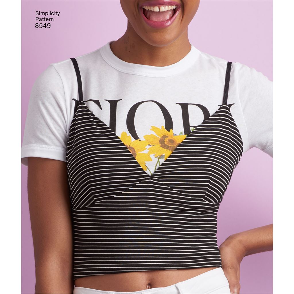 Simplicity Pattern 8549 Womens Bra Tops Image 1 From Patternsandplains.com