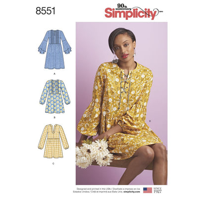 Simplicity Pattern 8551 Womens Dress or Tunic Image 1 From Patternsandplains.com