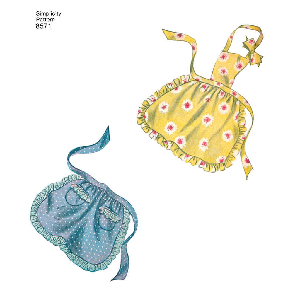 Simplicity Pattern 8571 Womens Vintage Aprons Image 1 From Patternsandplains.com