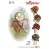 Simplicity Pattern 8573 Womens Flapper Hats in Three Sizes Image 1 From Patternsandplains.com