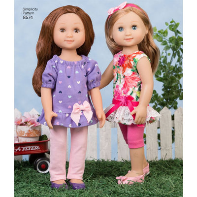Simplicity Pattern 8574 14 Doll Clothes Image 1 From Patternsandplains.com