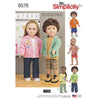 Simplicity Pattern 8576 Unisex Doll Clothes Image 1 From Patternsandplains.com