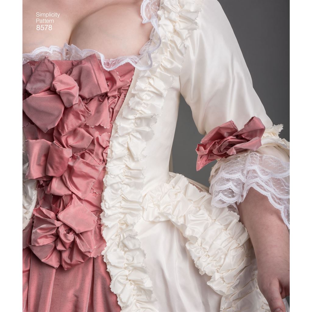 Simplicity Pattern 8578  Womens 18th Century Gown Image 1 From Patternsandplains.com