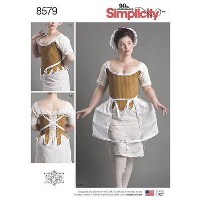Simplicity Pattern 8579 Womens 18th Century Costume Image 1 From Patternsandplains.com