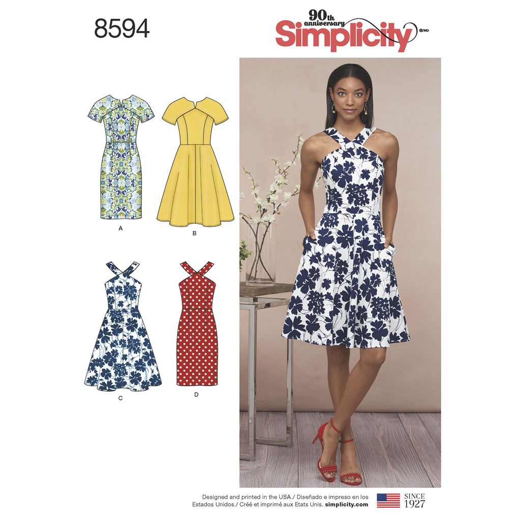 Simplicity Pattern 8594 Womens Petite Womens Dresses Image 1 From Patternsandplains.com