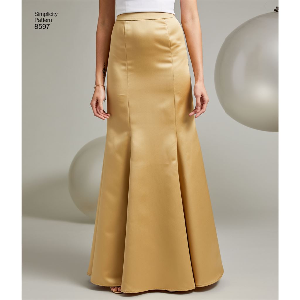 Simplicity Pattern 8597 Womens Special Occasion Skirts Image 1 From Patternsandplains.com