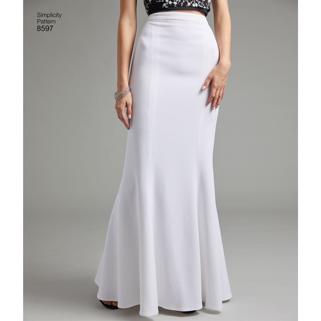 Simplicity Pattern 8597 Womens Special Occasion Skirts Image 1 From Patternsandplains.com