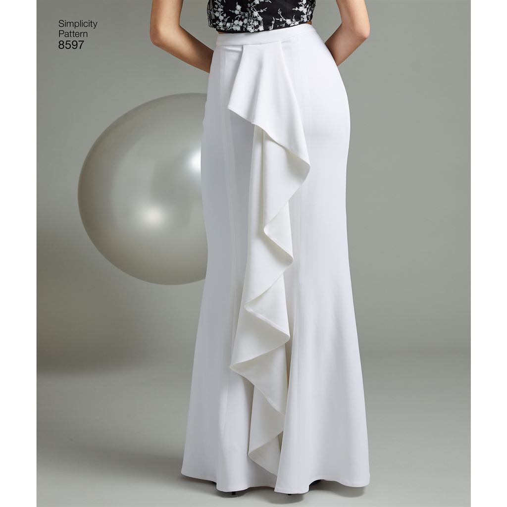 Simplicity Pattern 8597 Womens Special Occasion Skirts Image 1 From Patternsandplains.com