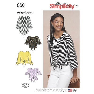 Simplicity Pattern 8601 Womens Pullover Tops Image 1 From Patternsandplains.com