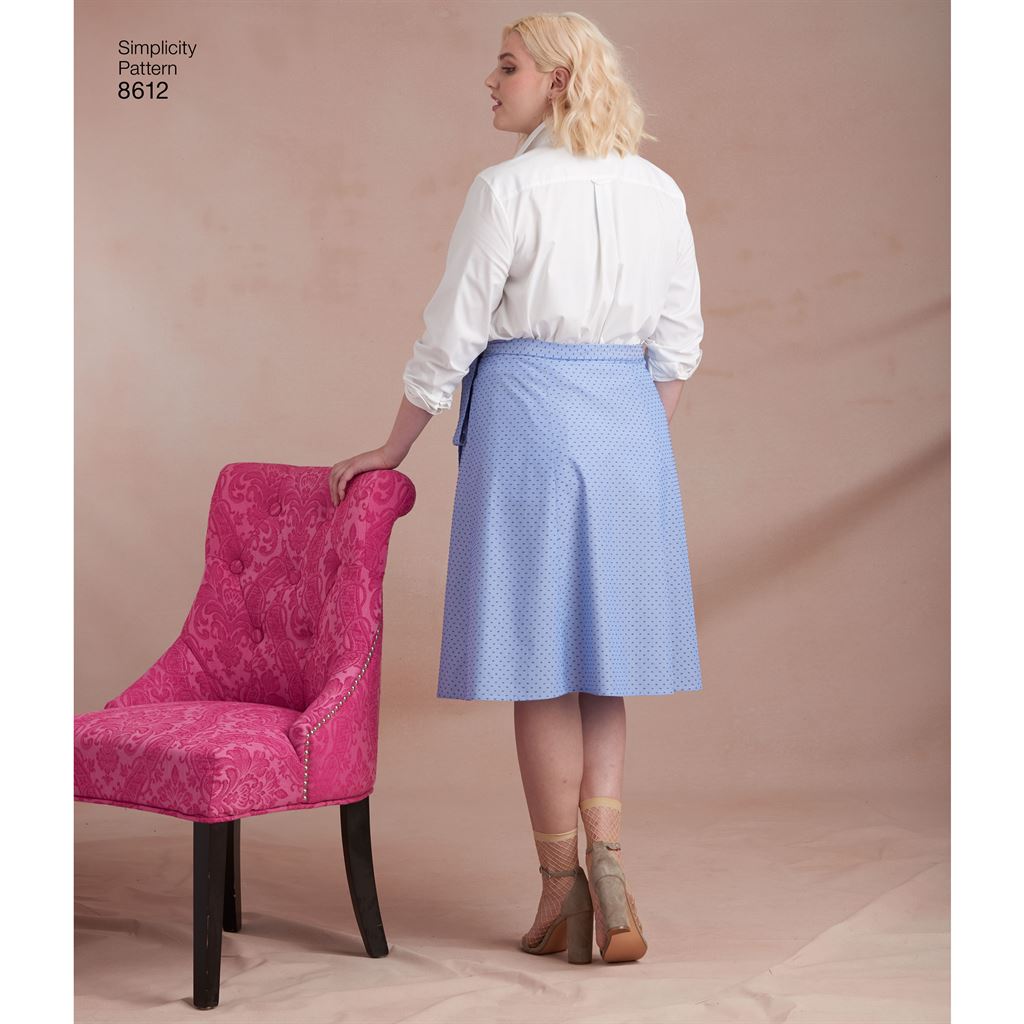Simplicity Pattern 8612 Womens Easy Wrap Skirts by Ashley Nell Tiption Image 1 From Patternsandplains.com
