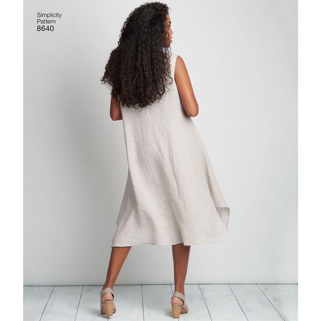 Simplicity Pattern 8640 Womens Plus Size Dress or Tunic Image 1 From Patternsandplains.com
