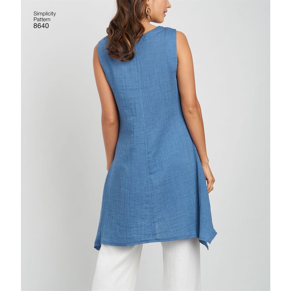 Simplicity Pattern 8640 Womens Plus Size Dress or Tunic Image 1 From Patternsandplains.com