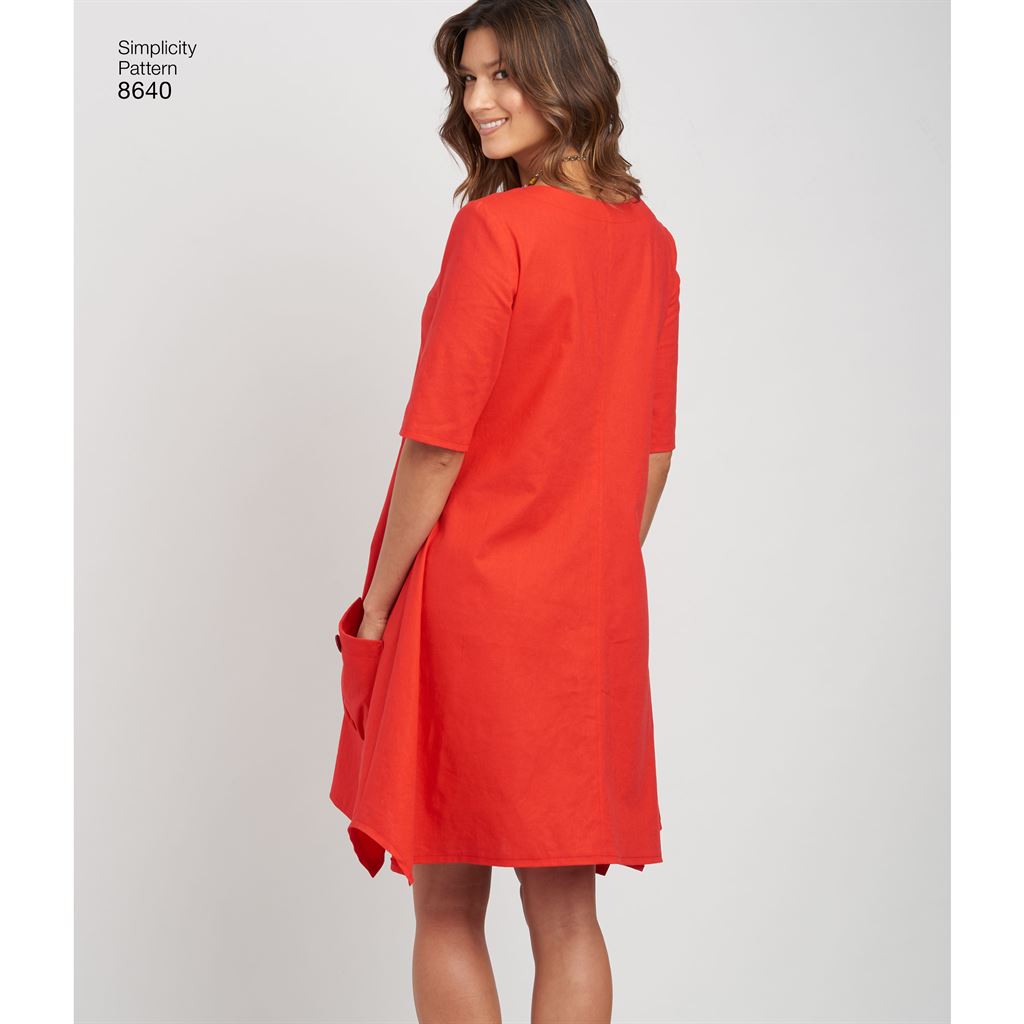 Simplicity Pattern 8640 Womens Plus Size Dress or Tunic Image 1 From Patternsandplains.com