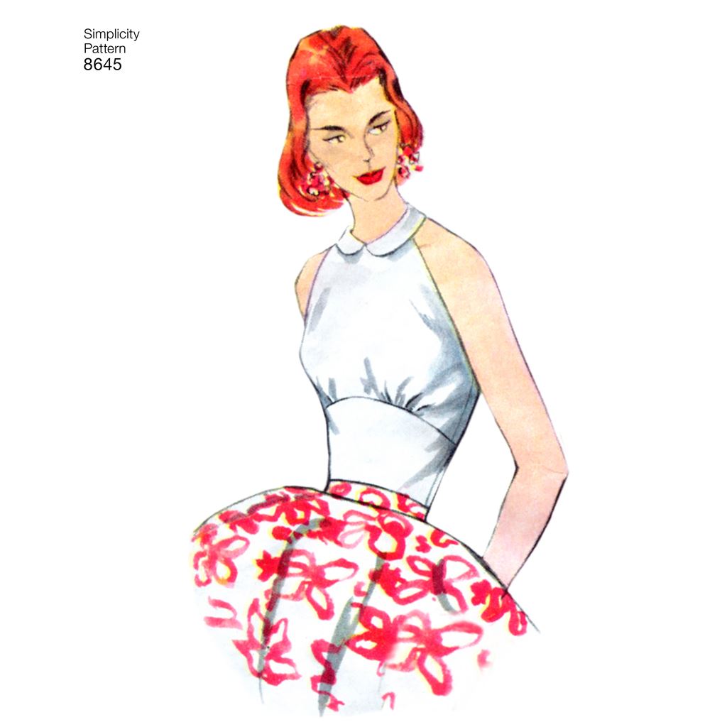Simplicity Pattern 8645 Womens Vintage Tops Image 1 From Patternsandplains.com
