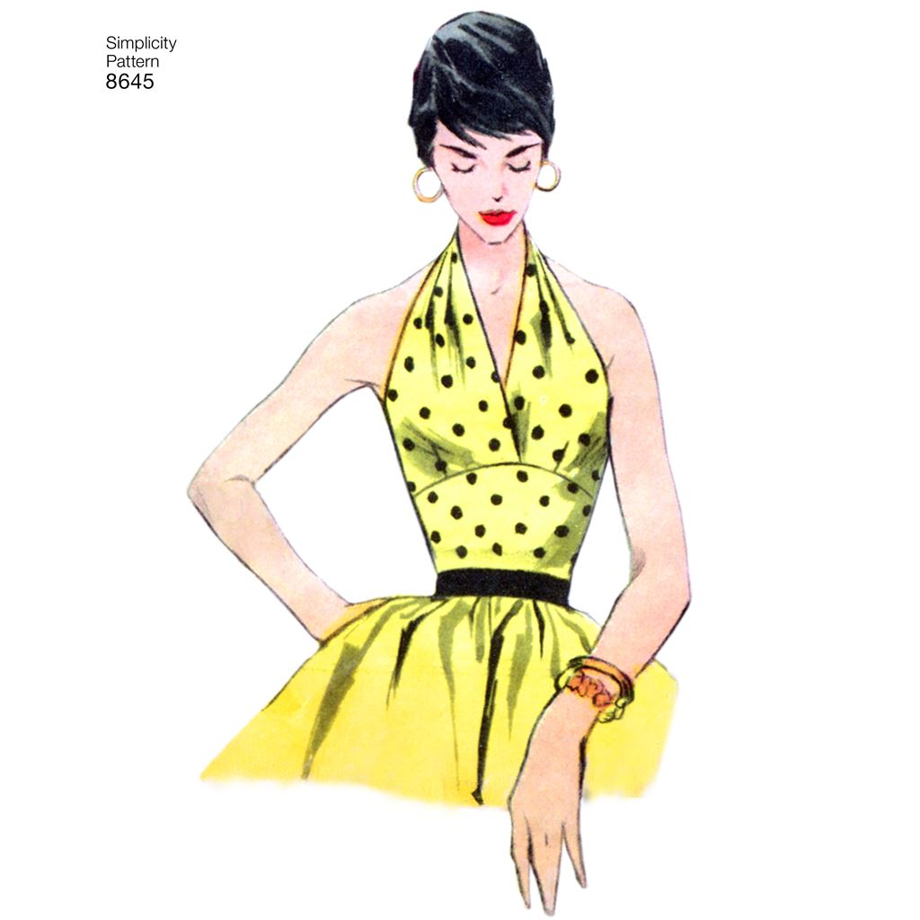Simplicity Pattern 8645 Womens Vintage Tops Image 1 From Patternsandplains.com