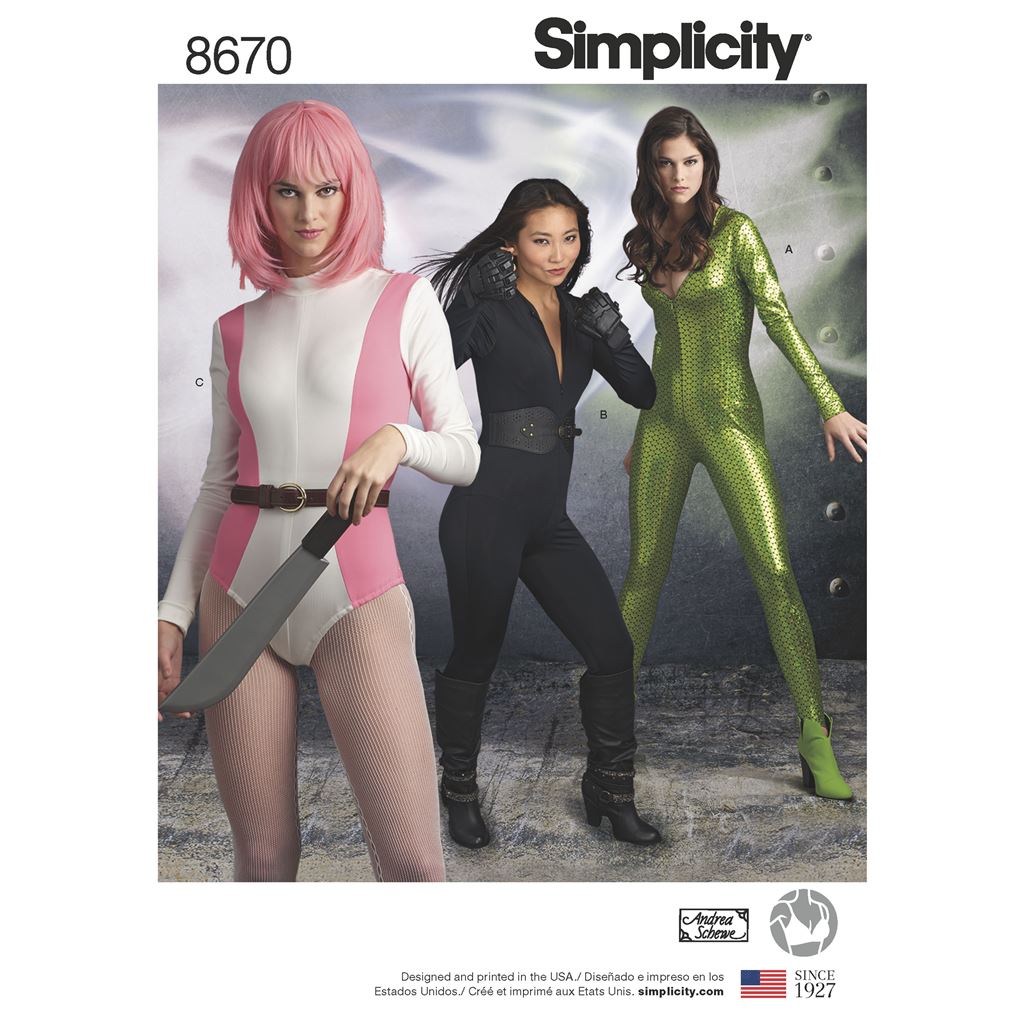 Simplicity Pattern 8670 Womens Knit Costume Image 1 From Patternsandplains.com