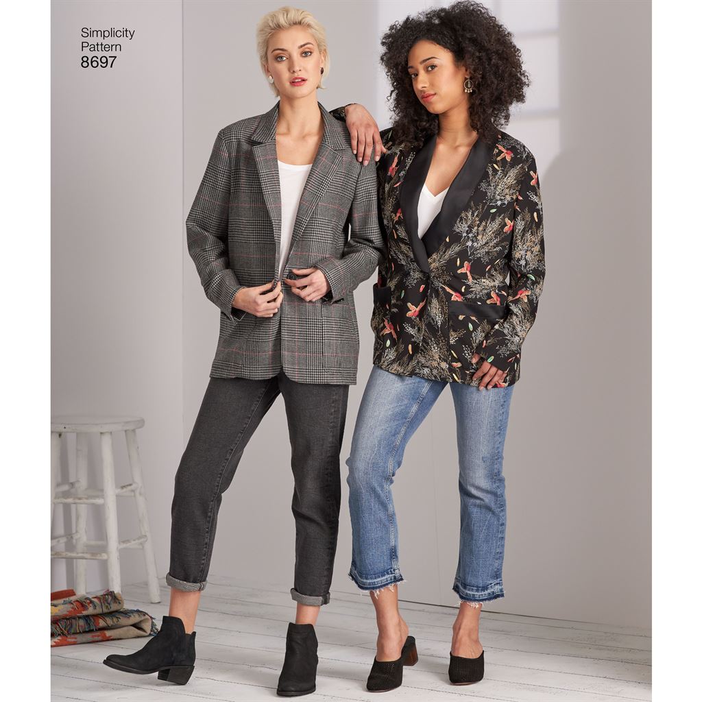 Simplicity Pattern 8697 Womens Plus Size Oversized Blazer Image 5 From Patternsandplains.com