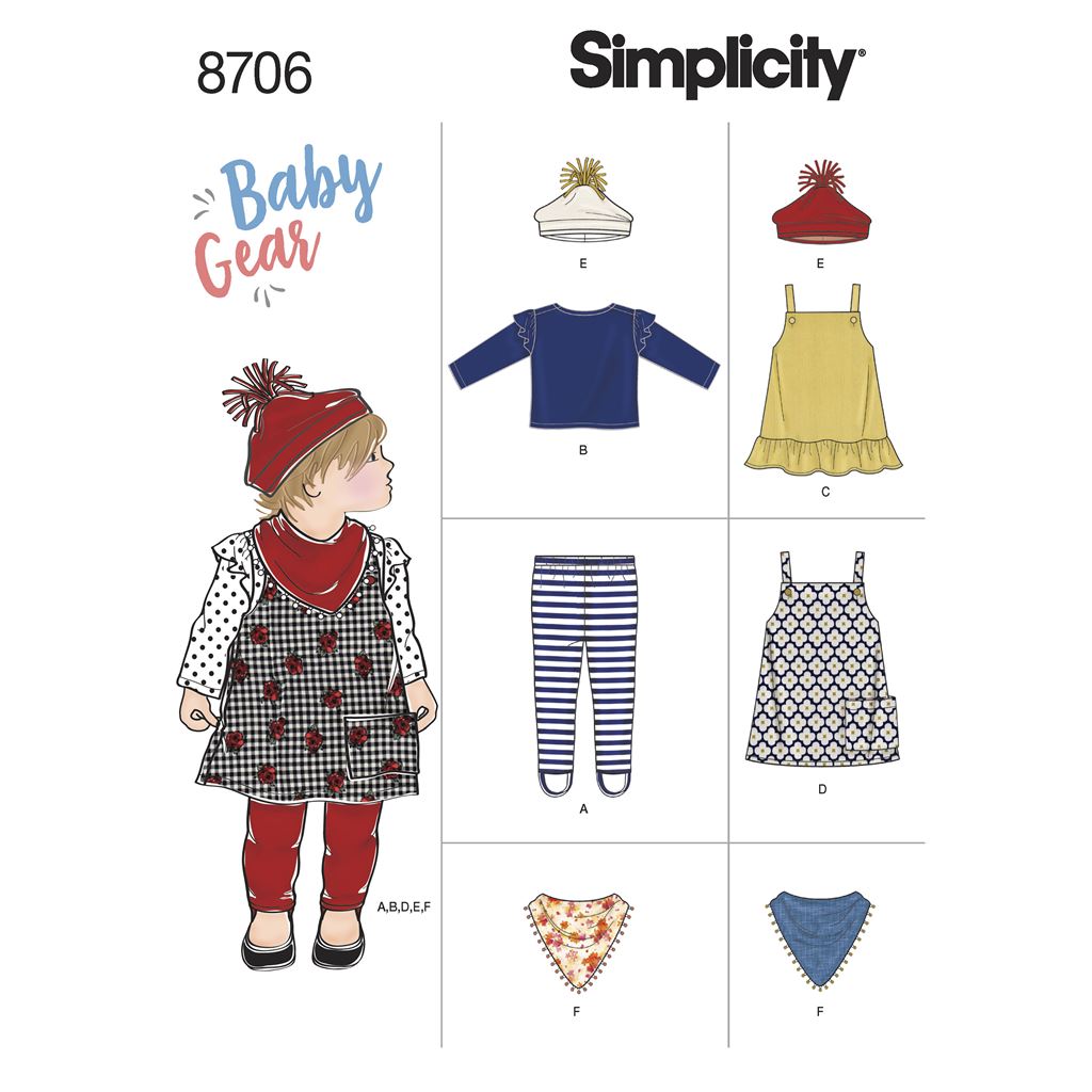 Simplicity Pattern 8706 Baby Gear Separates Image 1 From Patternsandplains.com