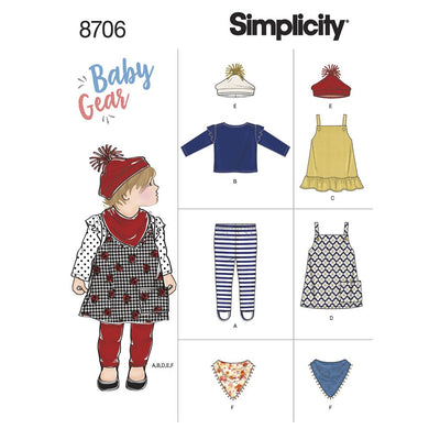 Simplicity Pattern 8706 Baby Gear Separates Image 1 From Patternsandplains.com