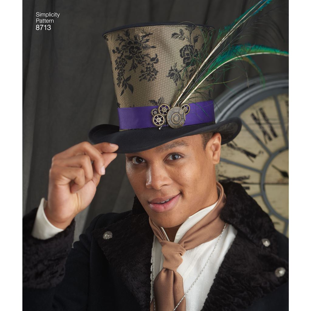 Simplicity Pattern 8713 Mens Hats in Three Sizes Image 7 From Patternsandplains.com