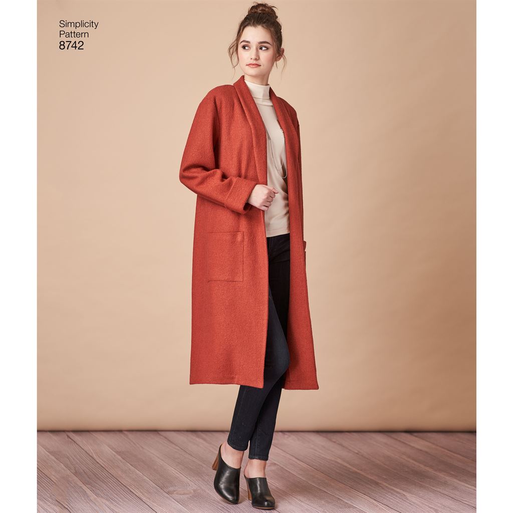 Simplicity Pattern 8742 Womens Cardigan Image 4 From Patternsandplains.com