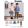 Simplicity Pattern 8754 Childs Trousers Skirt and Sweatshirts Image 1 From Patternsandplains.com