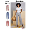 Simplicity Pattern S8841 Misses Wide or Slim Leg Pull on Pants 8841 Image 1 From Patternsandplains.com