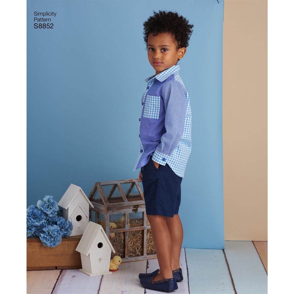 Simplicity Pattern S8852 Childs Dresses and Shirt 8852 Image 4 From Patternsandplains.com