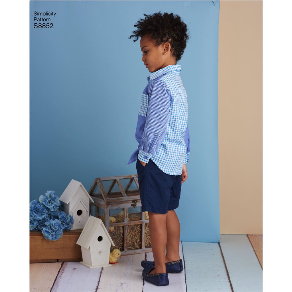 Simplicity Pattern S8852 Childs Dresses and Shirt 8852 Image 5 From Patternsandplains.com