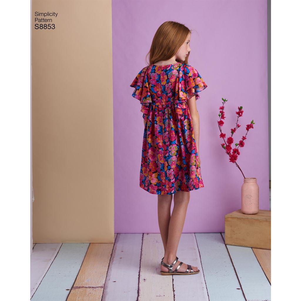 Simplicity Pattern S8853 Childs amd Girls Dress 8853 Image 3 From Patternsandplains.com