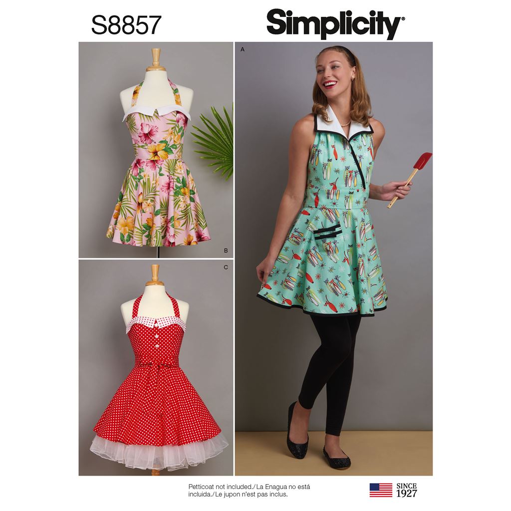 Simplicity Pattern S8857 Misses Aprons 8857 Image 1 From Patternsandplains.com