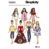 Simplicity Pattern S8865 11 1 2 Fashion Doll Clothes 8865 Image 1 From Patternsandplains.com