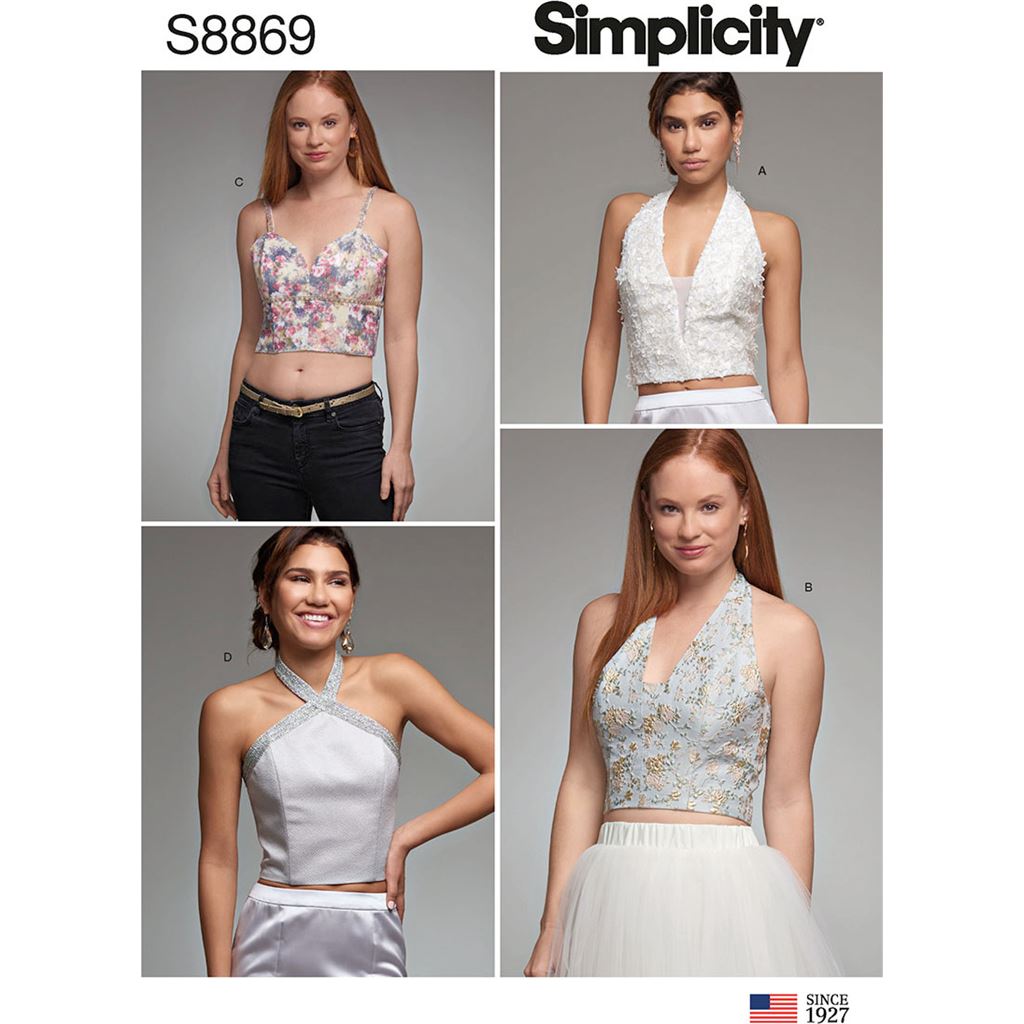 Simplicity Sewing Pattern S8869 Misses Lined Tops 8869 Image 1 From Patternsandplains.com