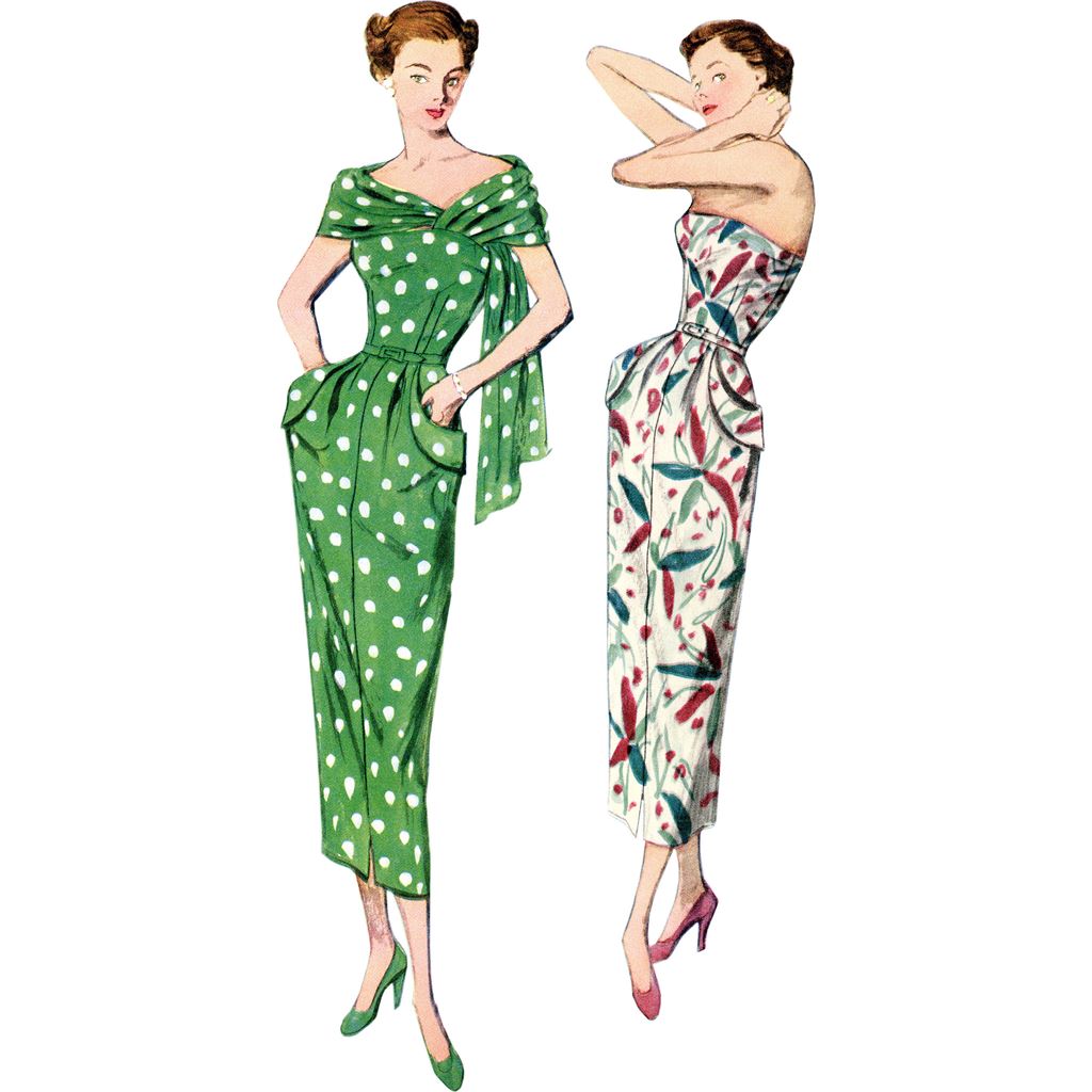 Simplicity Sewing Pattern S8876 Misses Womens Vintage Dress and Stole 8876 Image 2 From Patternsandplains.com