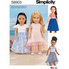 Simplicity Sewing Pattern S8903 18 Doll Clothes 8903 Image 1 From Patternsandplains.com
