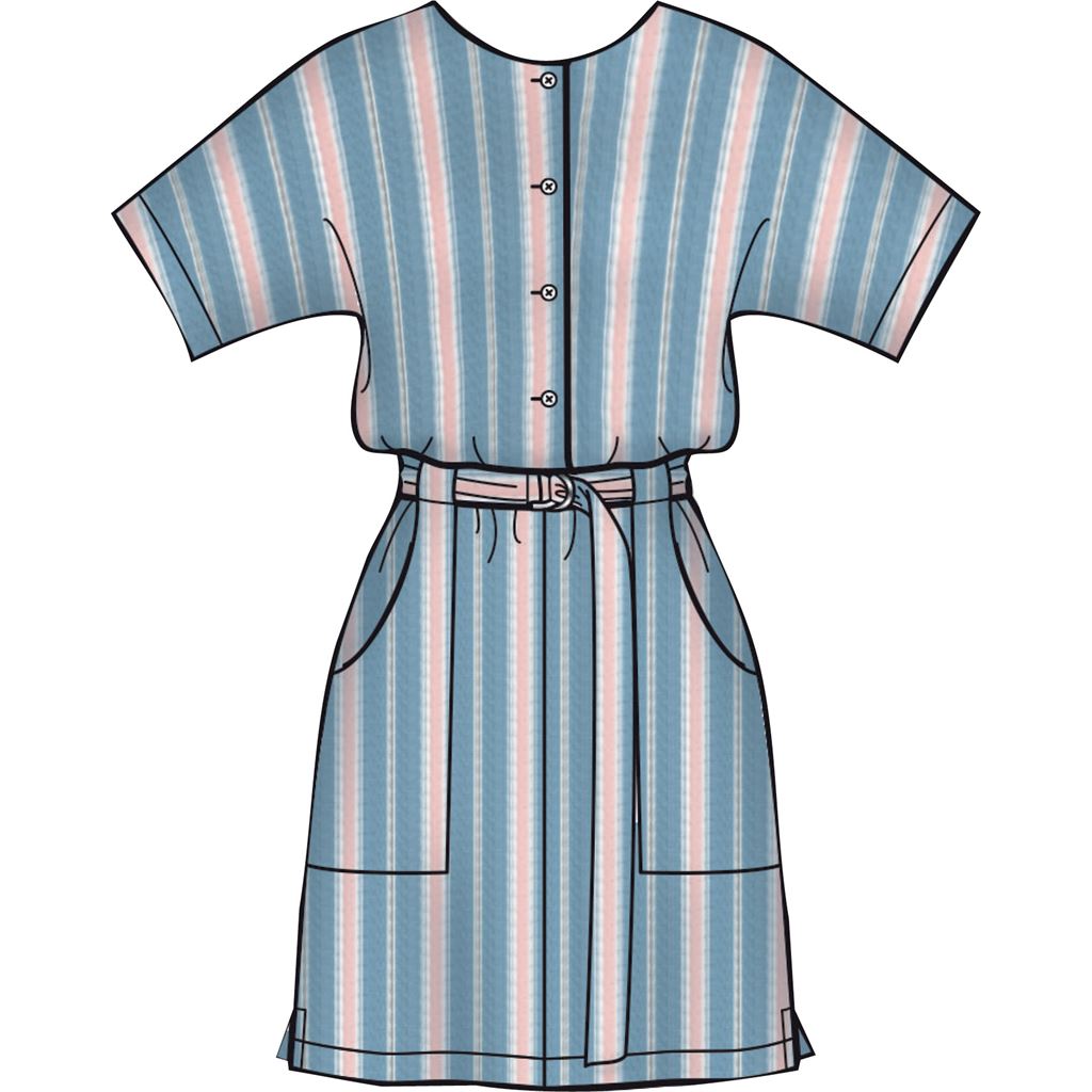 Simplicity Sewing Pattern S8907 Misses Jumpsuit Romper Dresses and Belt 8907 Image 5 From Patternsandplains.com