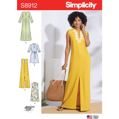 Simplicity Sewing Pattern S8912 Misses Dresses 8912 Image 1 From Patternsandplains.com