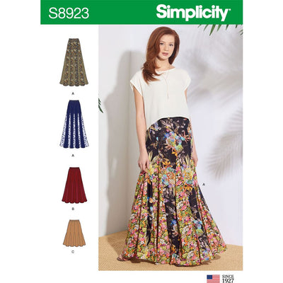 Simplicity Sewing Pattern S8923 Misses Pull On Skirts 8923 Image 1 From Patternsandplains.com