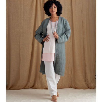 Simplicity Sewing Pattern S8924 Misses Jacket Top Tunic and Pull On Pants 8924 Image 7 From Patternsandplains.com