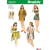 Simplicity Sewing Pattern S8932 Misses Vintage Bikini Top Shorts Wrap Skirt and Coat 8932 Image 1 From Patternsandplains.com