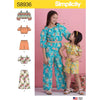 Simplicity Sewing Pattern S8936 Childrens and Girls Tops Pants and Shorts 8936 Image 1 From Patternsandplains.com