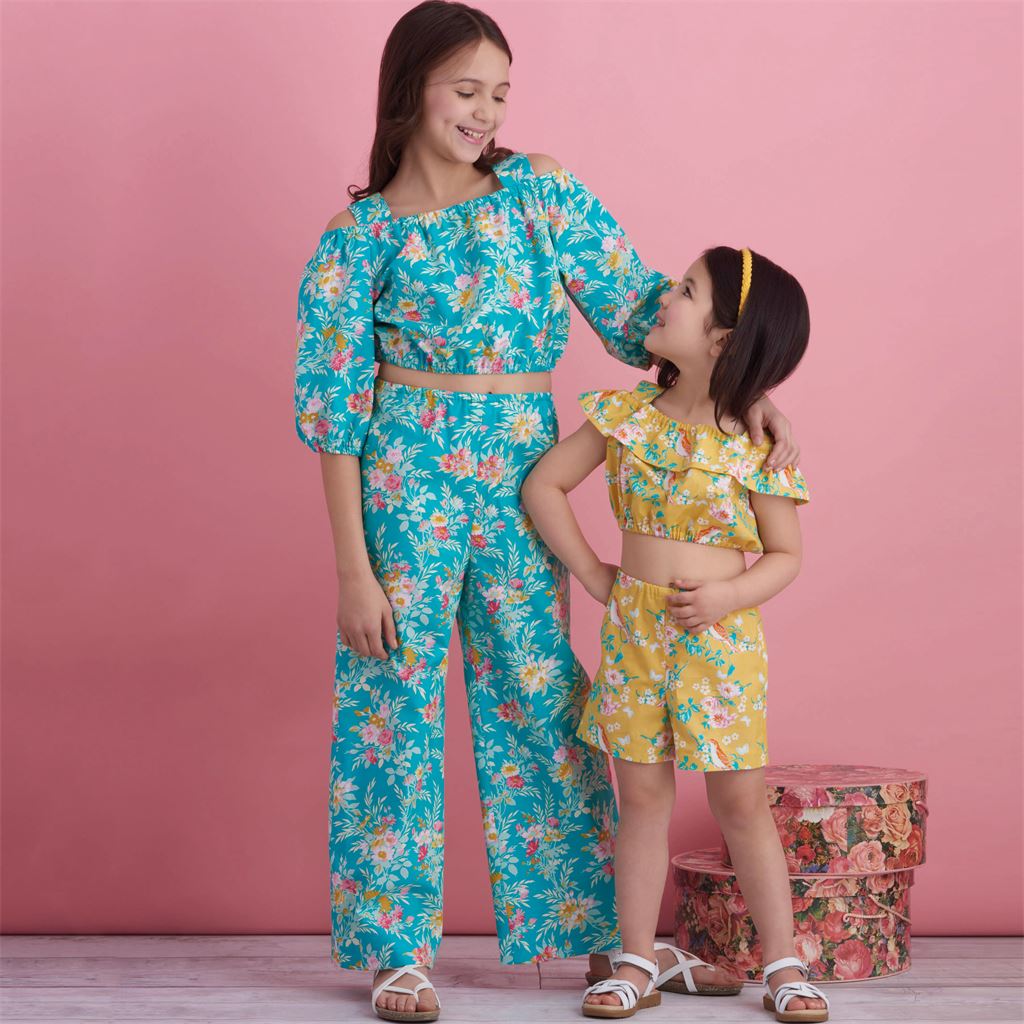 Simplicity Sewing Pattern S8936 Childrens and Girls Tops Pants and Shorts 8936 Image 7 From Patternsandplains.com