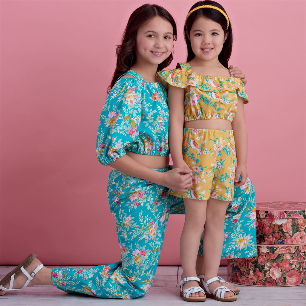Simplicity Sewing Pattern S8936 Childrens and Girls Tops Pants and Shorts 8936 Image 8 From Patternsandplains.com