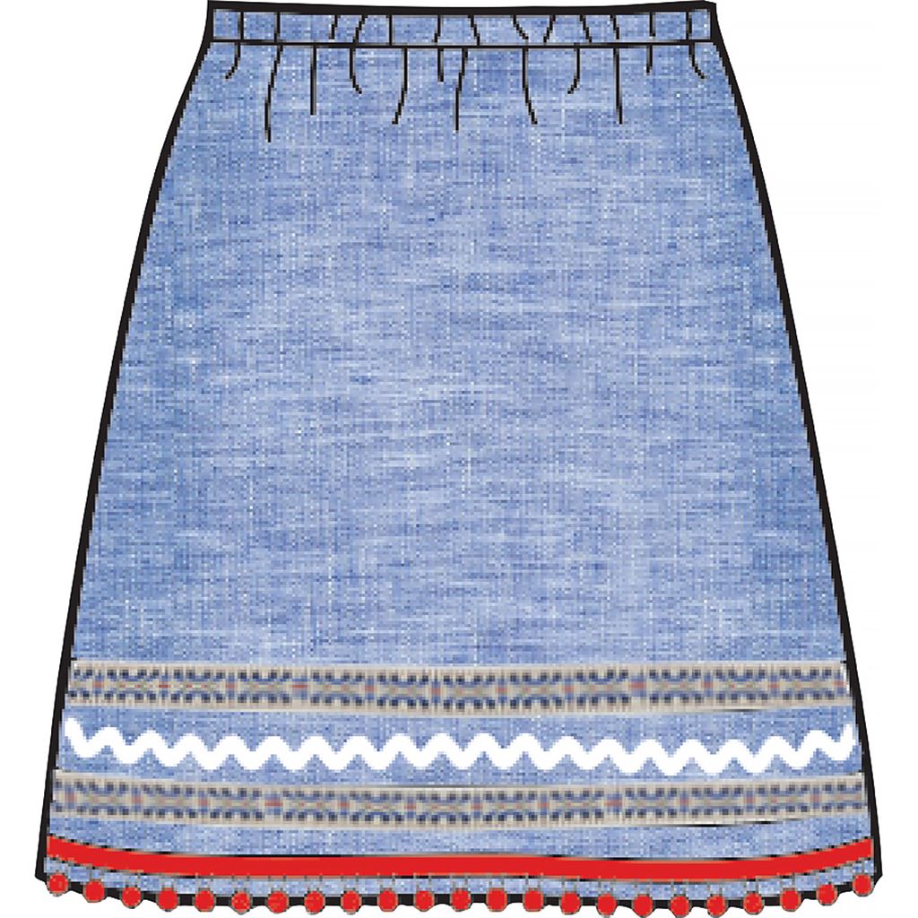 Simplicity Sewing Pattern S8961 Childrens Girls and Dolls Skirts 8961 Image 4 From Patternsandplains.com