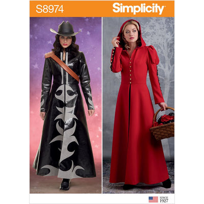 Simplicity Sewing Pattern S8974 Misses Cosplay Coat Costume 8974 Image 1 From Patternsandplains.com