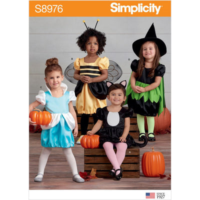 Simplicity Sewing Pattern S8976 Toddlers Assorted Halloween Costumes 8976 Image 1 From Patternsandplains.com