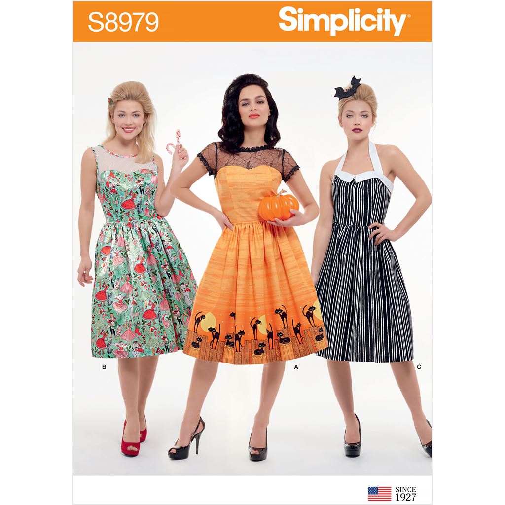 Simplicity Sewing Pattern S8979 Misses Classic Halloween Costume 8979 Image 1 From Patternsandplains.com