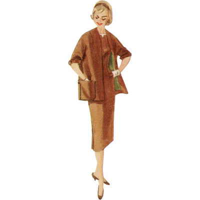Simplicity Sewing Pattern S8980 Misses Vintage Dresses and Lined Coats 8980 Image 3 From Patternsandplains.com
