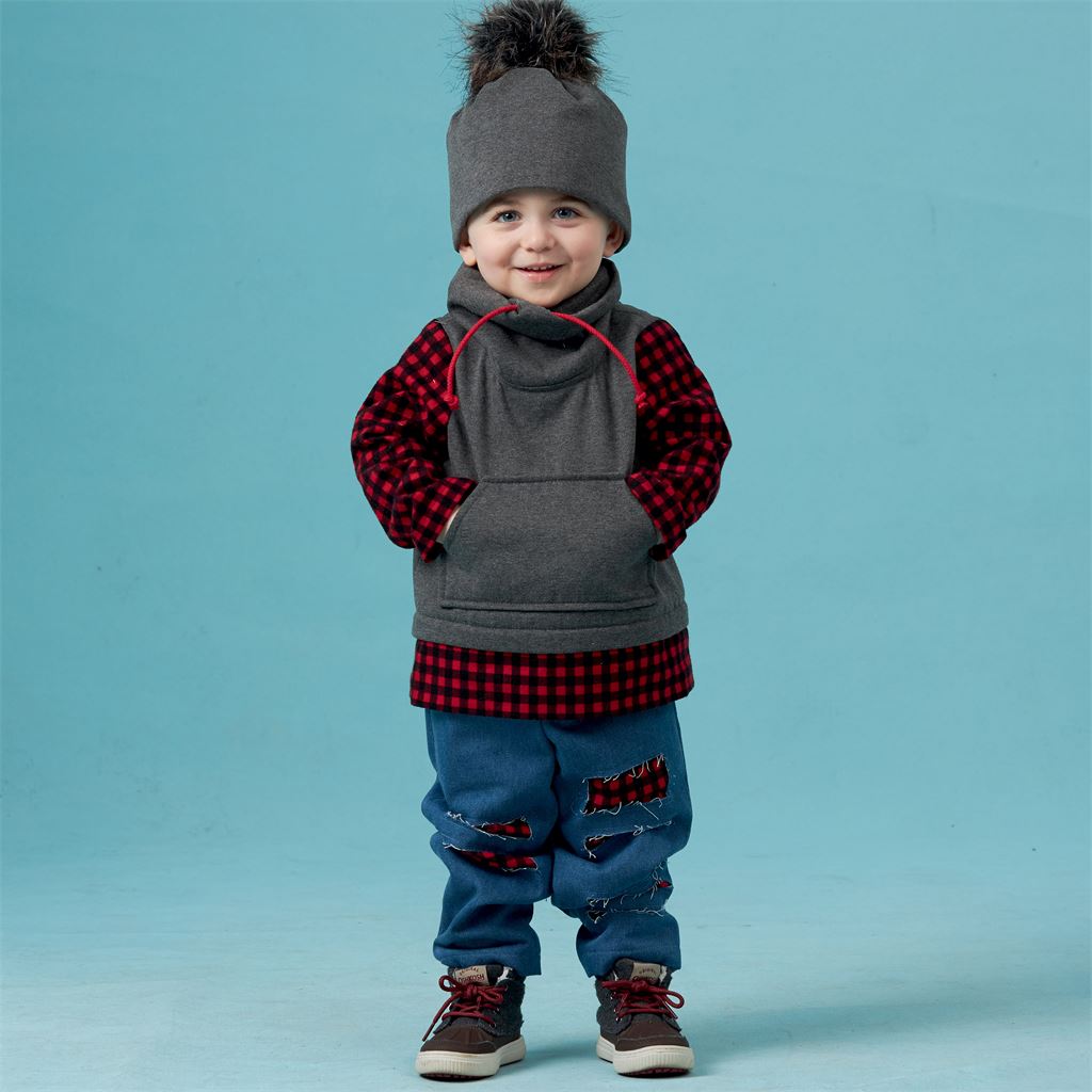 Simplicity Sewing Pattern S8997 Toddlers and Childrens Pants Knit Top and Hat 8997 Image 3 From Patternsandplains.com